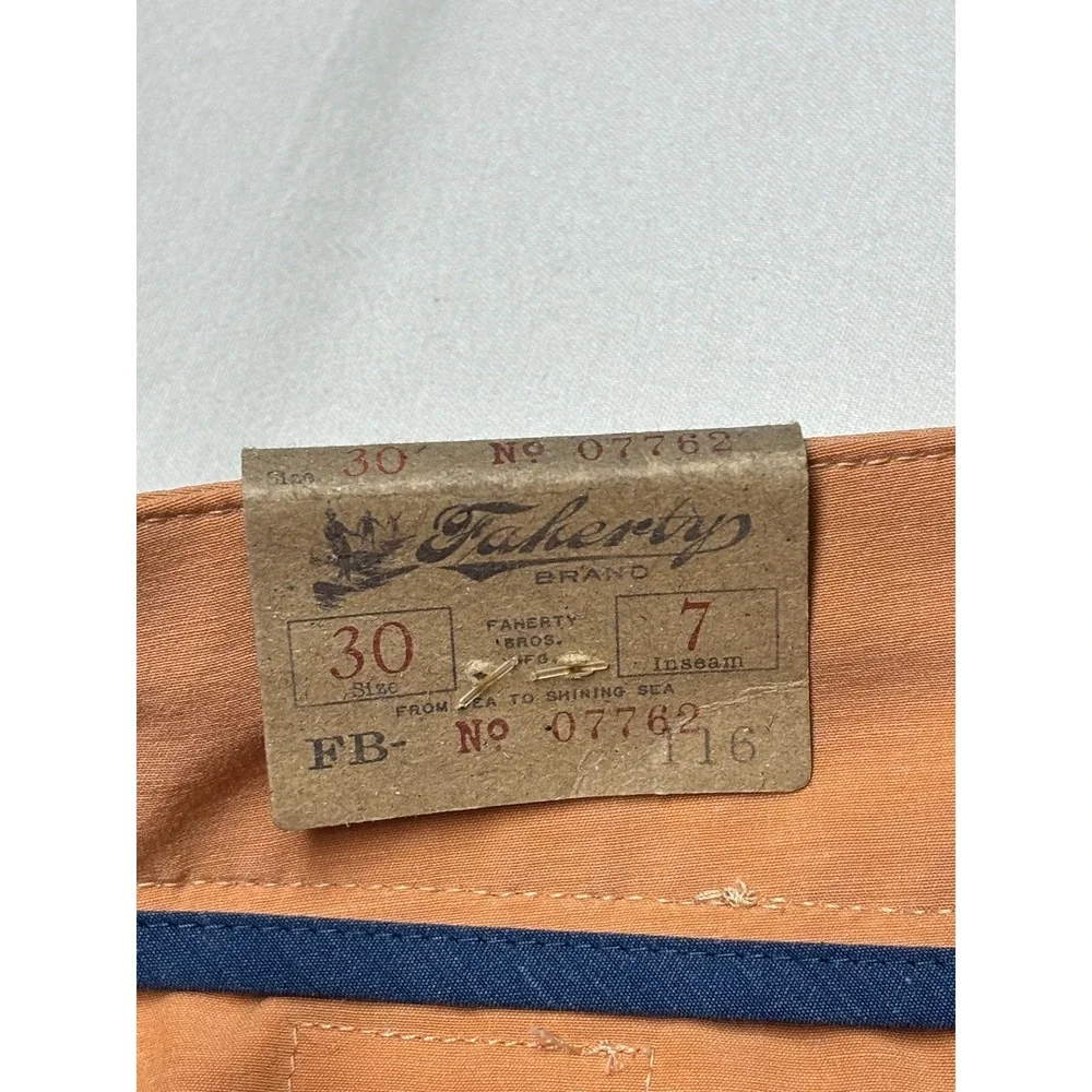 NWT Faherty All‎ Day Shorts Mens 30X7 Sierra Orange MSC0013